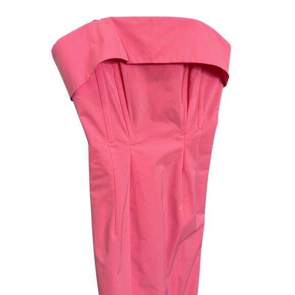 Helsa Size XS Women's Strapless Structured‎ Formal Long Gown Pink Bridesmaid NWT - Picture 3 of 11